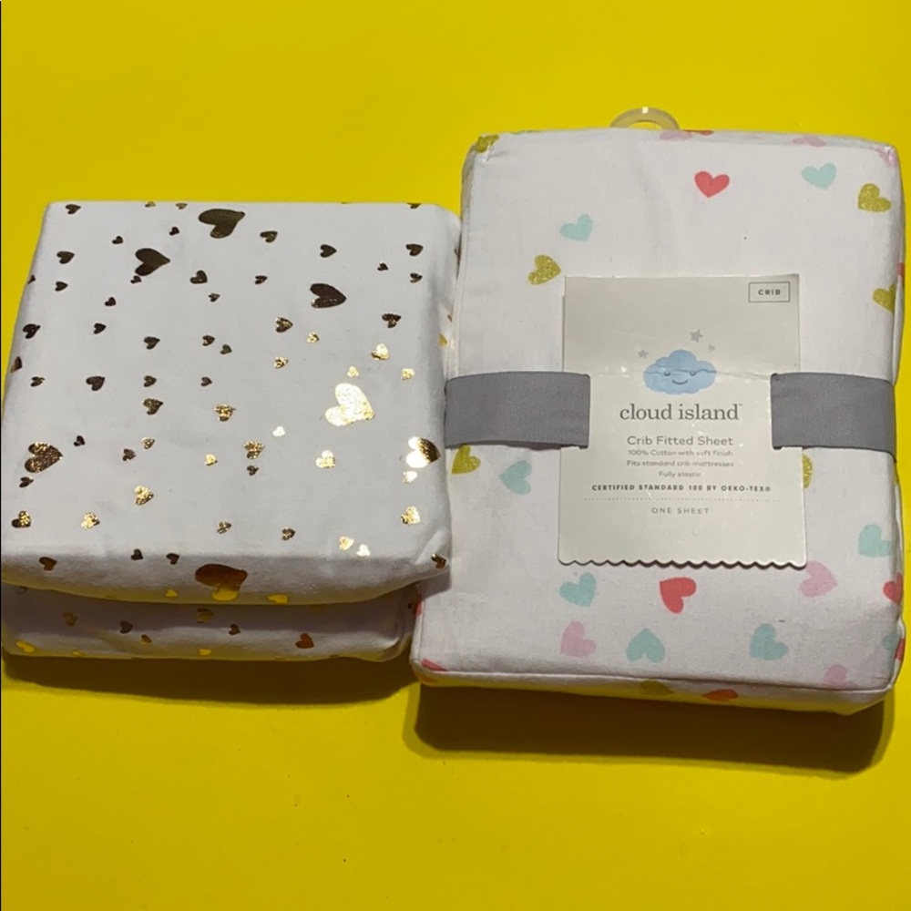 never used crib sheets